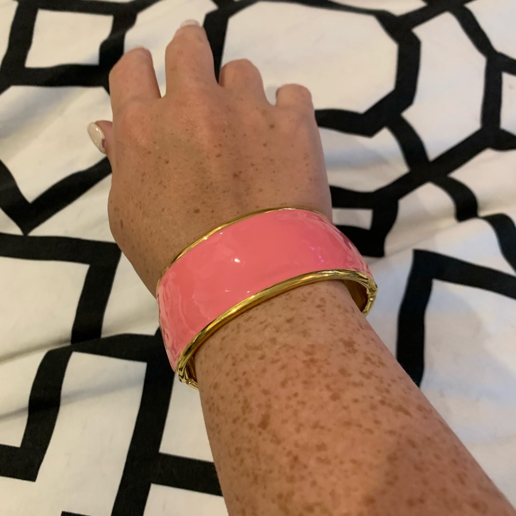 Vineyard Vines Gold / Pink Bracelet Cuff